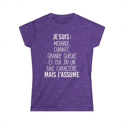 Je suis motarde, grande gueule et oui j'ai un sale caractère