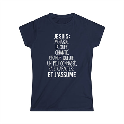 Je suis motarde, grande gueule, sale caractère et j'assume