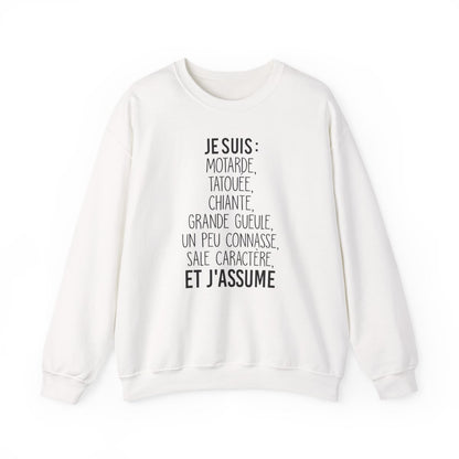 Je suis motarde, grande gueule, sale caractère et j'assume