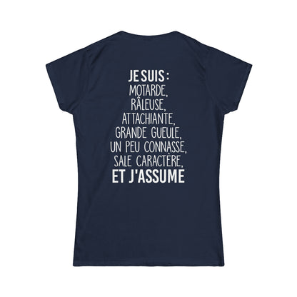 Je suis motarde, râleuse, grande gueule, sale caractère