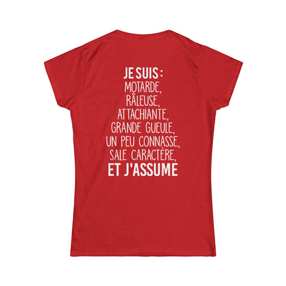 Je suis motarde, râleuse, grande gueule, sale caractère