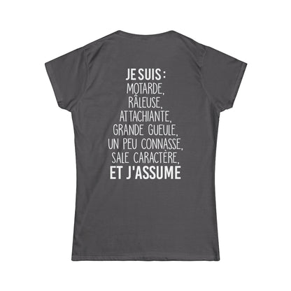 Je suis motarde, râleuse, grande gueule, sale caractère