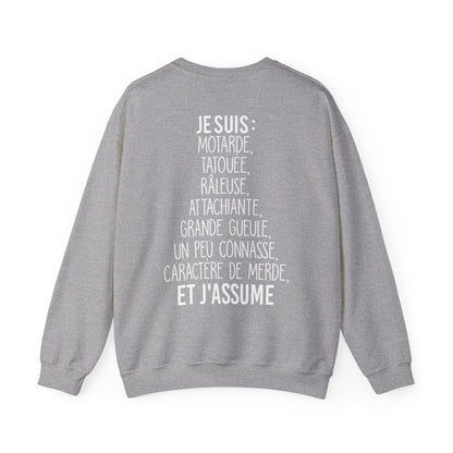 Je suis Motarde, tatouée, râleuse, caractère de merde et j'assume