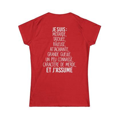 Je suis Motarde, tatouée, râleuse, caractère de merde et j'assume