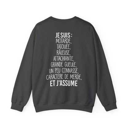 Je suis Motarde, tatouée, râleuse, caractère de merde et j'assume