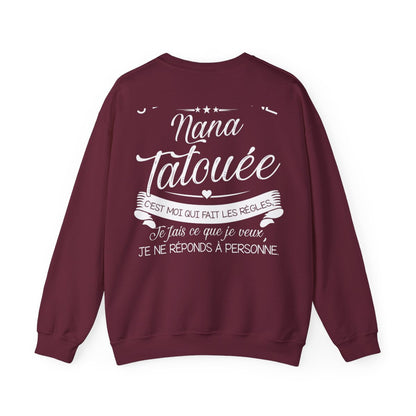 Je suis nana tatouée c'est moi qui fait les régles, je fais ce que je veux je ne réponds à personne