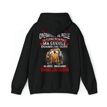 Je suis Opérateur de Pelle, je ne ferme déjà pas ma gueule quand j'ai tort