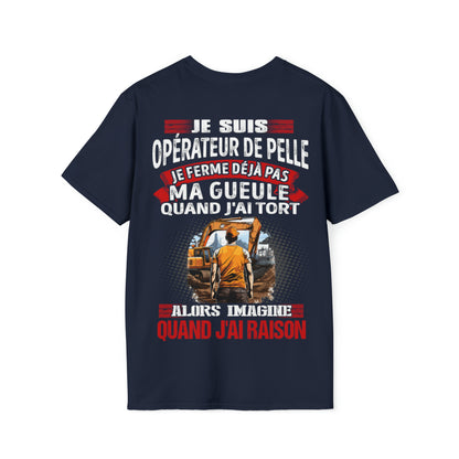 Je suis Opérateur de Pelle, je ne ferme déjà pas ma gueule quand j'ai tort