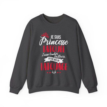 Je suis princesse tatouée, laisse tomber les fleurs, offre moi un tatouage