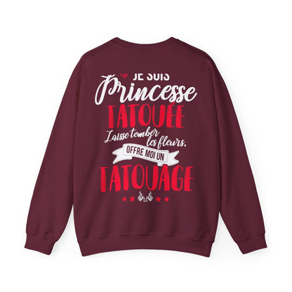 Je suis princesse tatouée, laisse tomber les fleurs, offre moi un tatouage