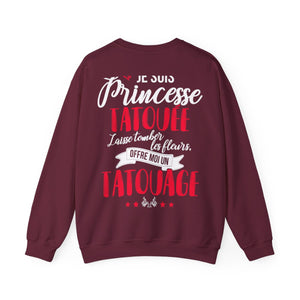 Je suis princesse tatouée, laisse tomber les fleurs, offre moi un tatouage