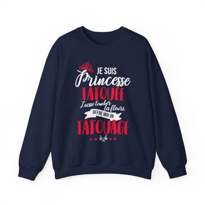 Je suis princesse tatouée, laisse tomber les fleurs, offre moi un tatouage