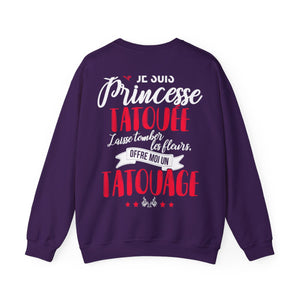 Je suis princesse tatouée, laisse tomber les fleurs, offre moi un tatouage