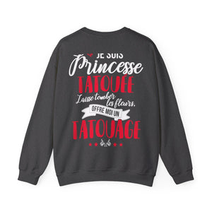 Je suis princesse tatouée, laisse tomber les fleurs, offre moi un tatouage