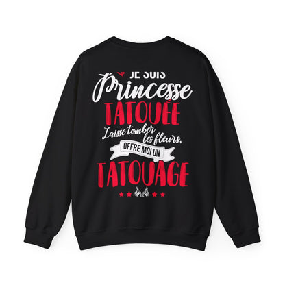Je suis princesse tatouée, laisse tomber les fleurs, offre moi un tatouage