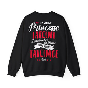 Je suis princesse tatouée, laisse tomber les fleurs, offre moi un tatouage