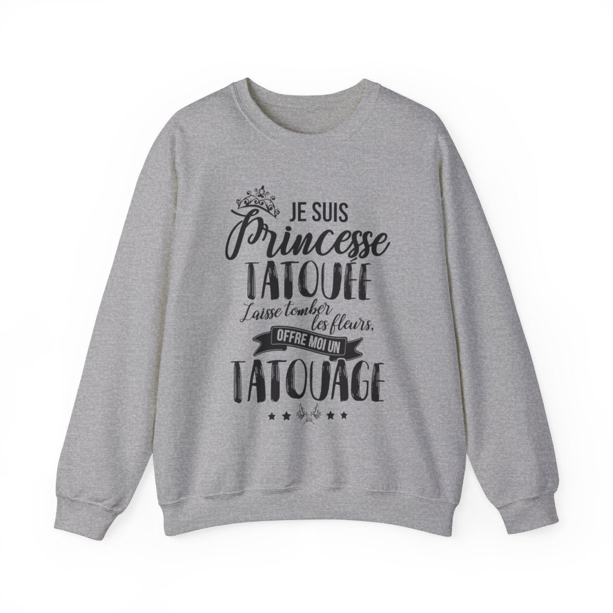 Je suis princesse tatouée, laisse tomber les fleurs, offre moi un tatouage