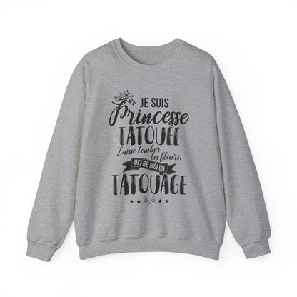 Je suis princesse tatouée, laisse tomber les fleurs, offre moi un tatouage