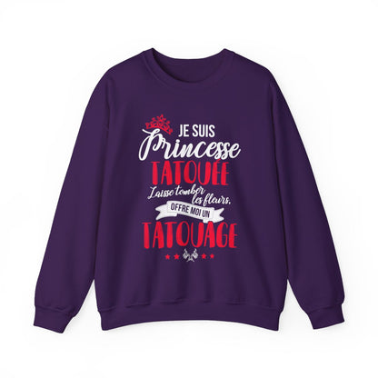 Je suis princesse tatouée, laisse tomber les fleurs, offre moi un tatouage
