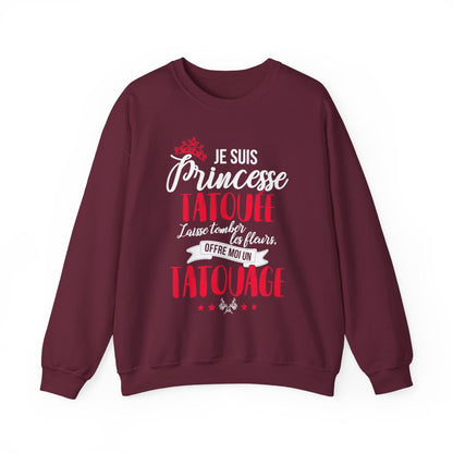 Je suis princesse tatouée, laisse tomber les fleurs, offre moi un tatouage