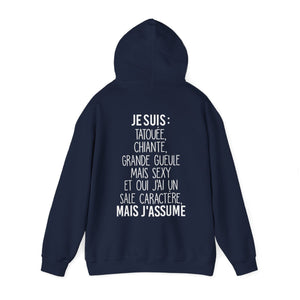 Je suis tatouée, chiante, grande gueule mais sexy et oui j'ai un sale caractère mais j'assume