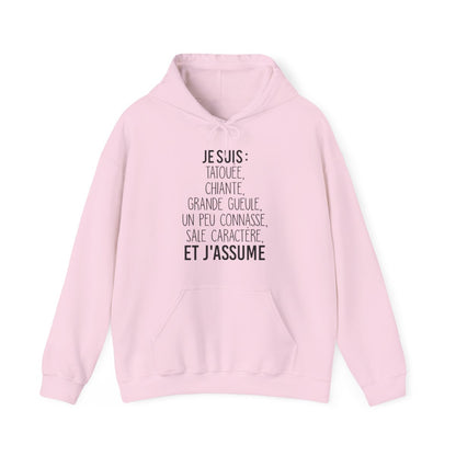 Je suis tatouée, chiante, grande gueule, un peu connasse, sale caractère et j'assume