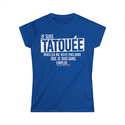 Je suis tatouée mais ça ne veut pas dire que je suis sans emploi