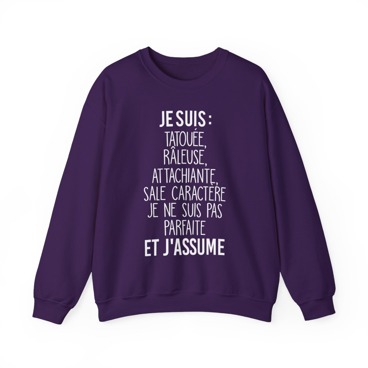Je suis tatouée, râleuse, attachiante, sale caractère je ne suis pas parfaite et j'assume