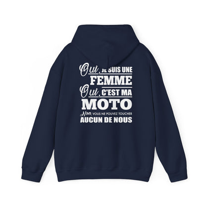 Je suis une femme, c'est ma moto