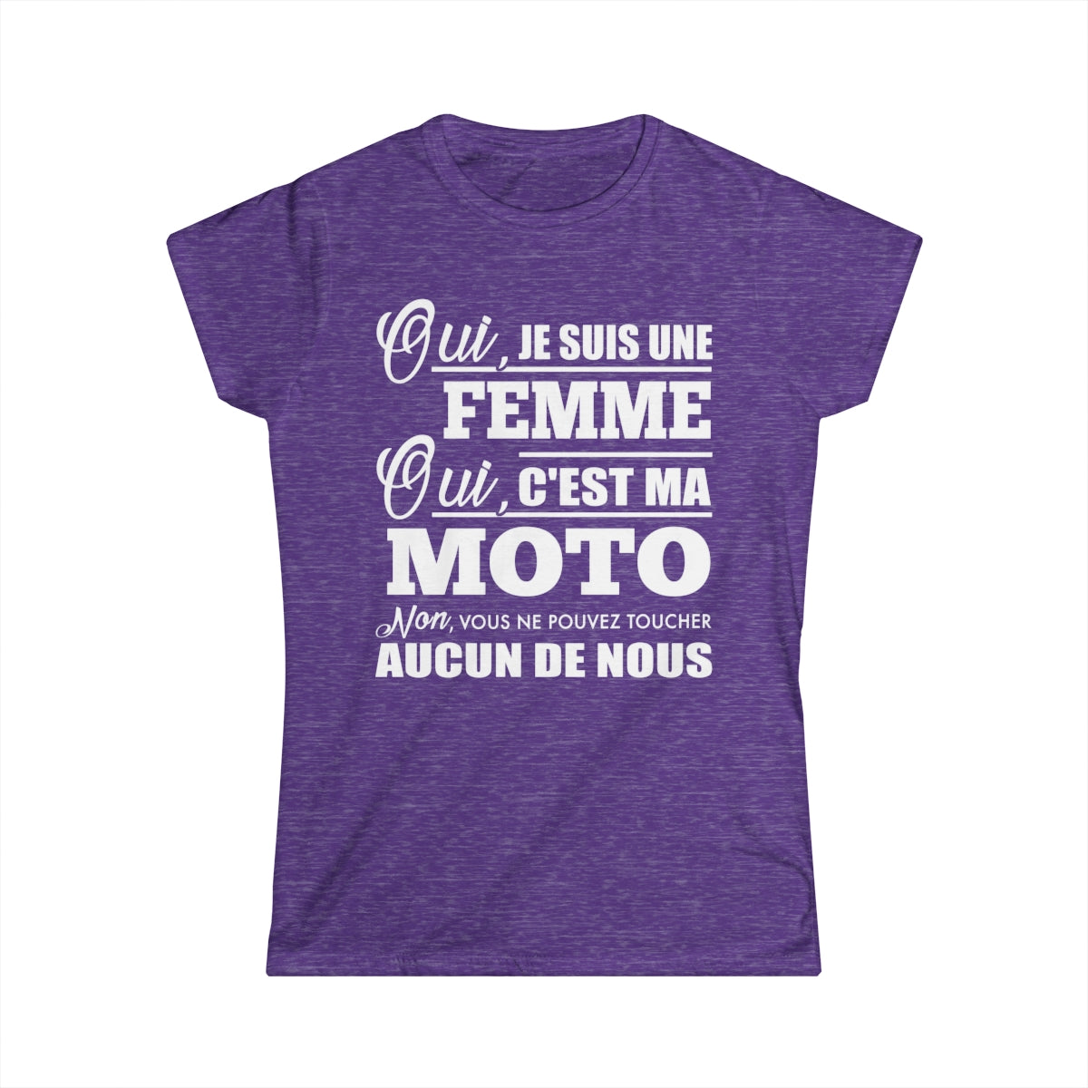 Je suis une femme, c'est ma moto