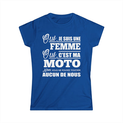 Je suis une femme, c'est ma moto