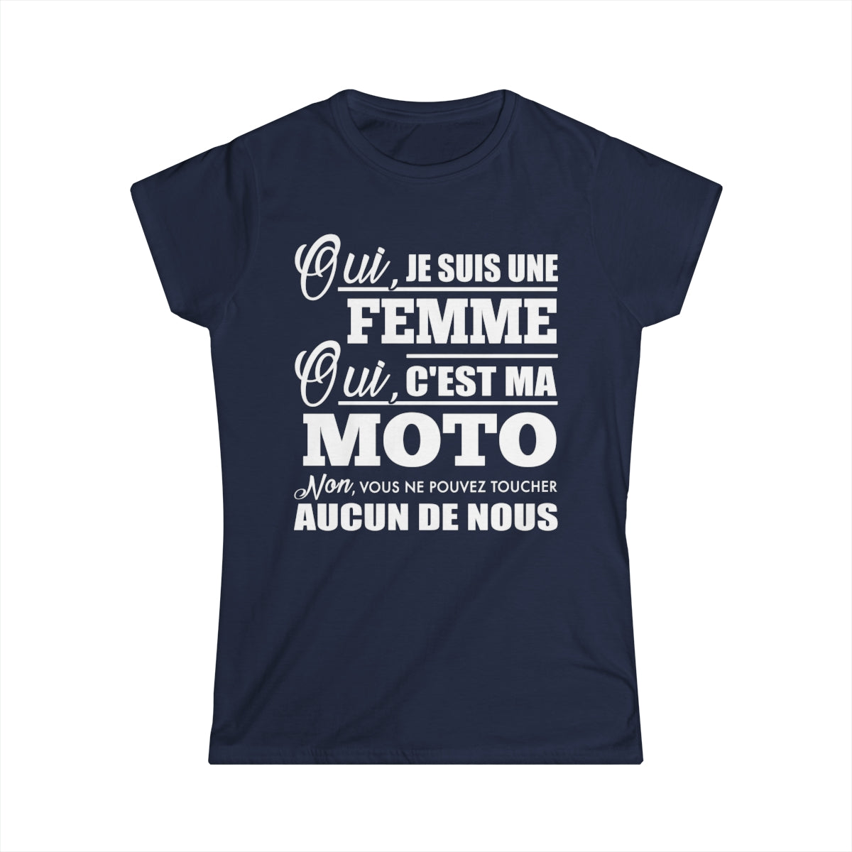Je suis une femme, c'est ma moto