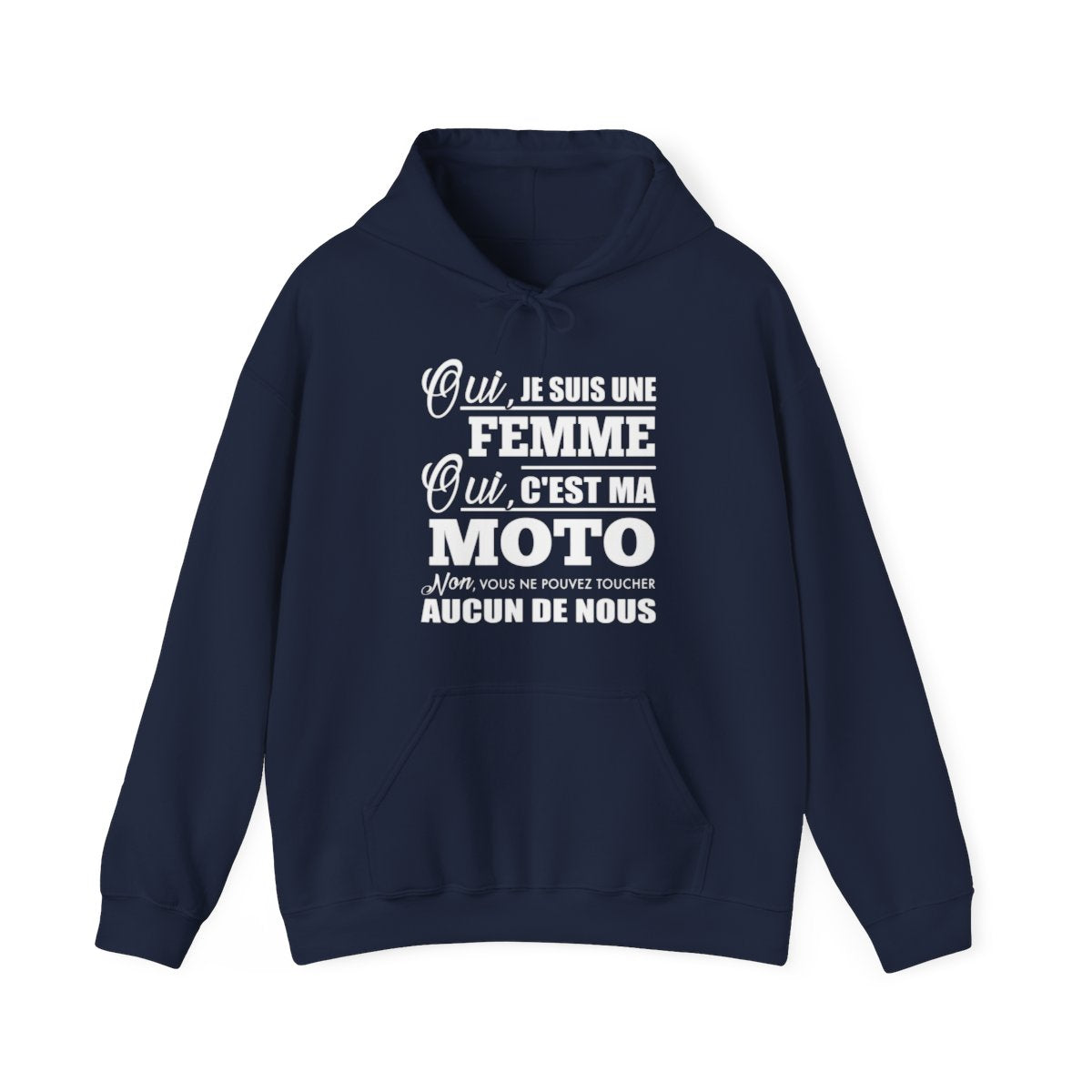 Je suis une femme, c'est ma moto