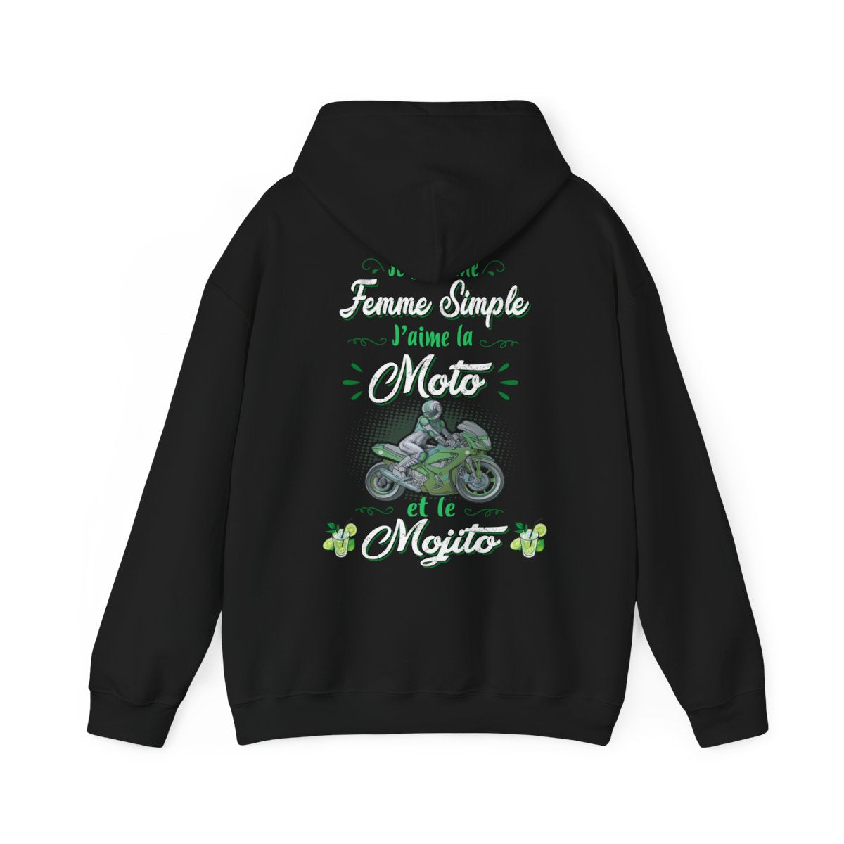 Je suis une femme simple j’aime la moto et le mojito