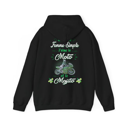 Je suis une femme simple j’aime la moto et le mojito