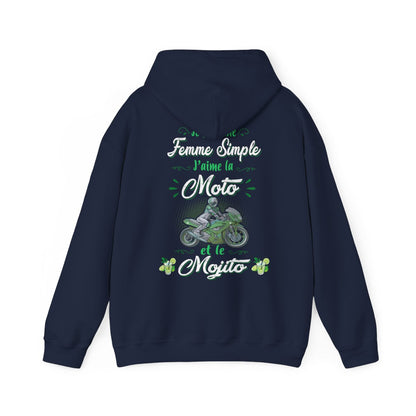 Je suis une femme simple j’aime la moto et le mojito