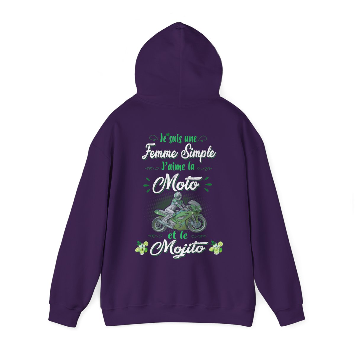 Je suis une femme simple j’aime la moto et le mojito
