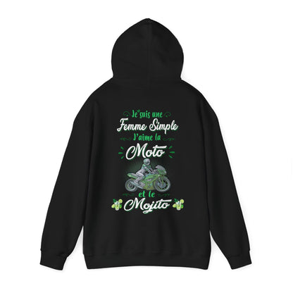 Je suis une femme simple j’aime la moto et le mojito