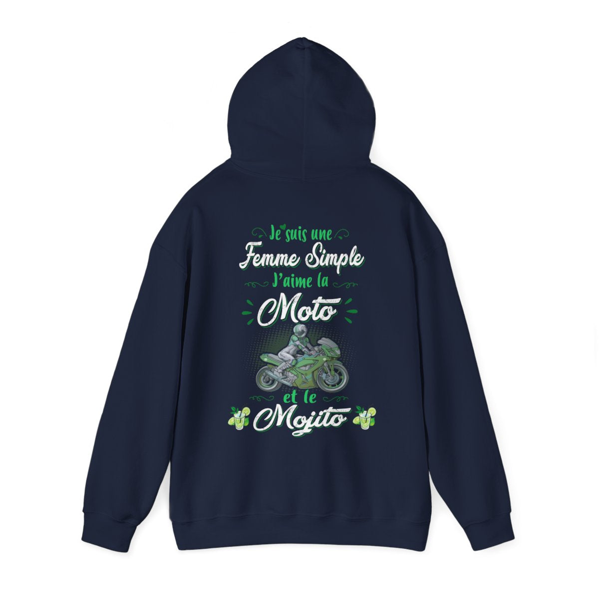 Je suis une femme simple j’aime la moto et le mojito
