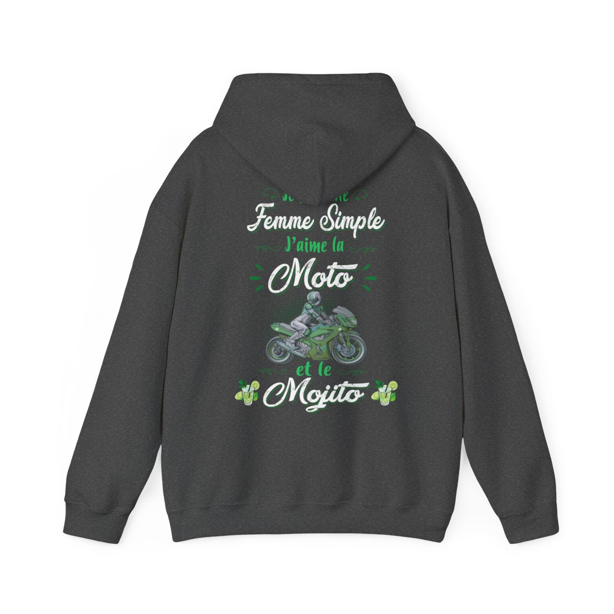 Je suis une femme simple j’aime la moto et le mojito