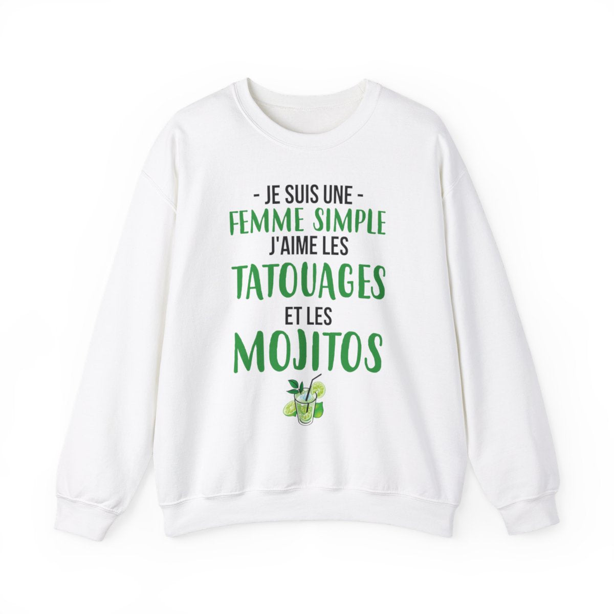 Je suis une femme simple j'aime les tatouages et les mojitos