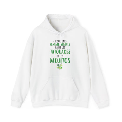 Je suis une femme simple j'aime les tatouages et les mojitos