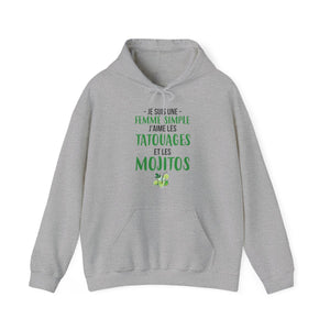 Je suis une femme simple j'aime les tatouages et les mojitos