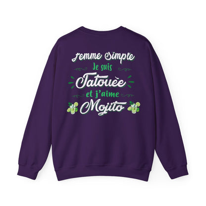 Je suis une femme simple je suis tatouée et j'aime mojitos