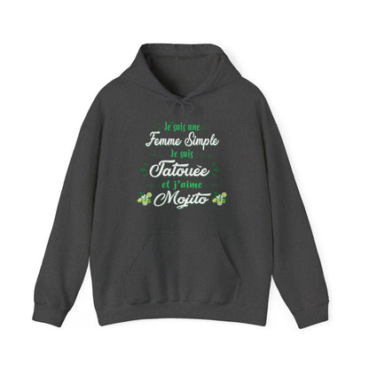 Je suis une femme simple je suis tatouée et j'aime mojitos