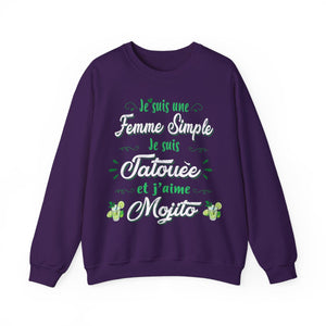 Je suis une femme simple je suis tatouée et j'aime mojitos