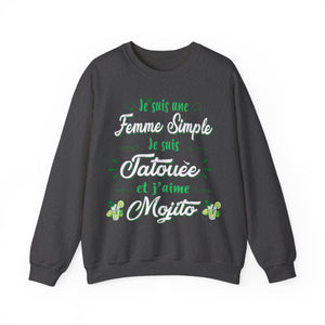 Je suis une femme simple je suis tatouée et j'aime mojitos