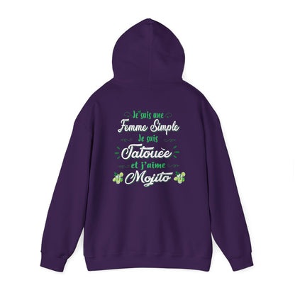 Je suis une femme simple je suis tatouée et j'aime mojitos
