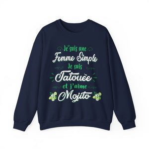 Je suis une femme simple je suis tatouée et j'aime mojitos