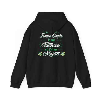 Je suis une femme simple je suis tatouée et j'aime mojitos